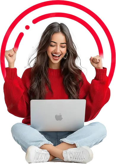 Student with Red Circle